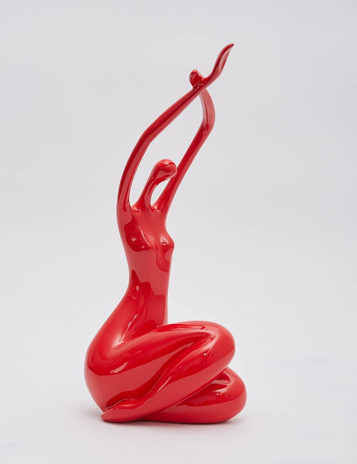 HAUCOZE Frau Figuren Skulptur Yoga Mädchen Dekor Modern Geschenk 33cm | Modern, Ballerina Statue, Fü