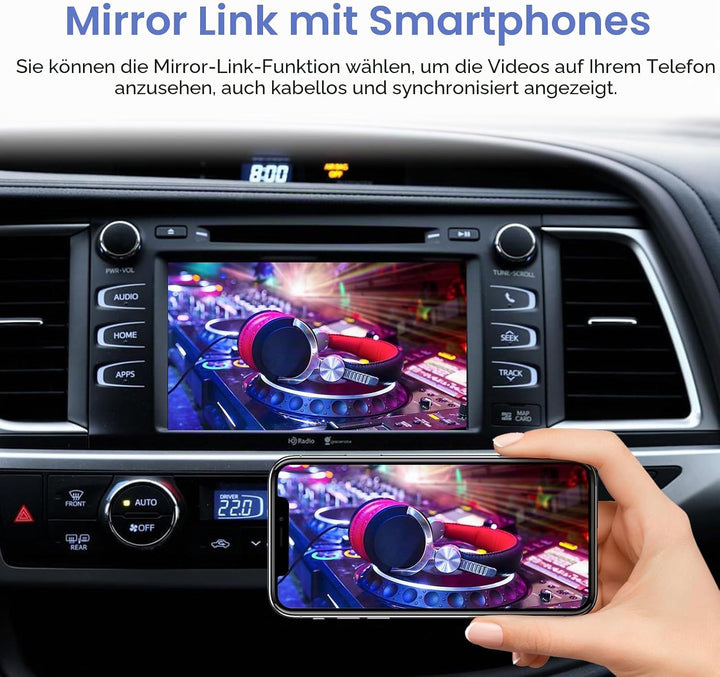 EZoneTronics Wireless Carplay Android Auto Adapter für Toyota Camry/Auris/CHR/Avensis/RAV4/Prius/Hig