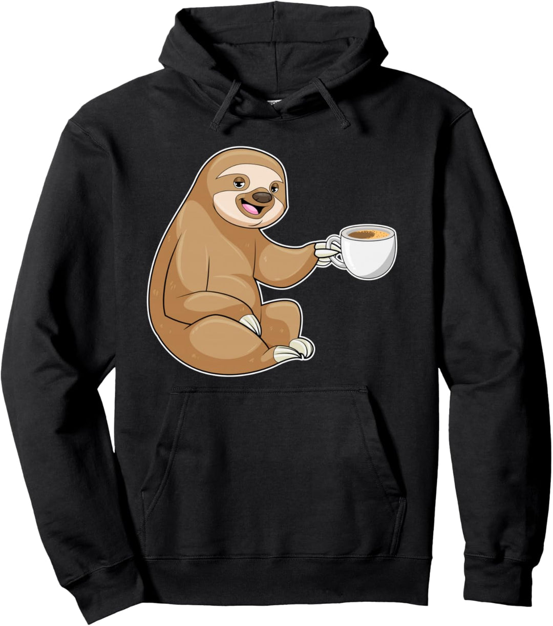 Faultier Kaffee Tasse Pullover Hoodie