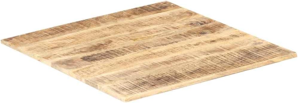 vidaXL Mangoholz Massiv Tischplatte Massivholzplatte Holzplatte Ersatztischplatte Holz Platte für Es