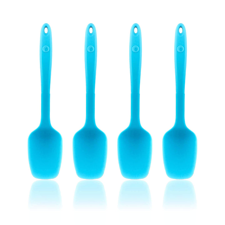 Kochblume Flexlöffel S 4er Set | Premium-Silikon & BPA frei| Hitzebeständig | Spülmaschinenfest | Fa