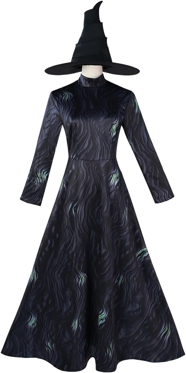 CR ROLECOS Wicked Cosplay Wicked Kostüm Halloween Karneval Party für Erwachsene Dress Up Anzug S Sch