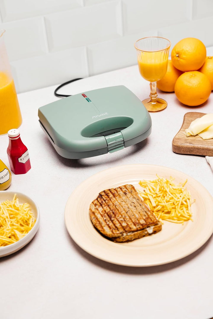 My Wave Sandwichmaker – Leistung 750 W – für alle Arten von Lebensmitteln – Öffnung um 90° – Elektro