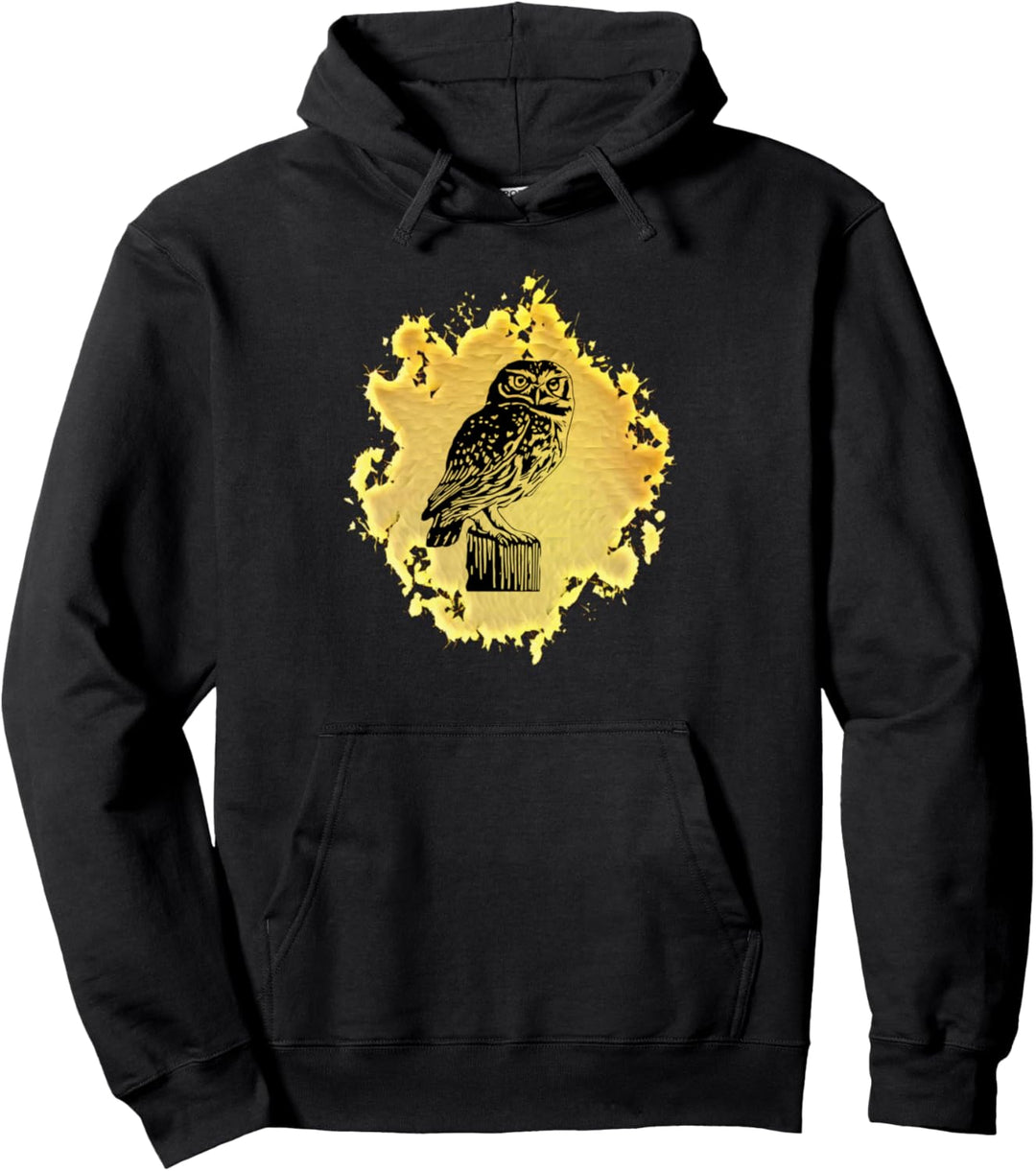 Eule Motiv Raubvogel Pullover Hoodie