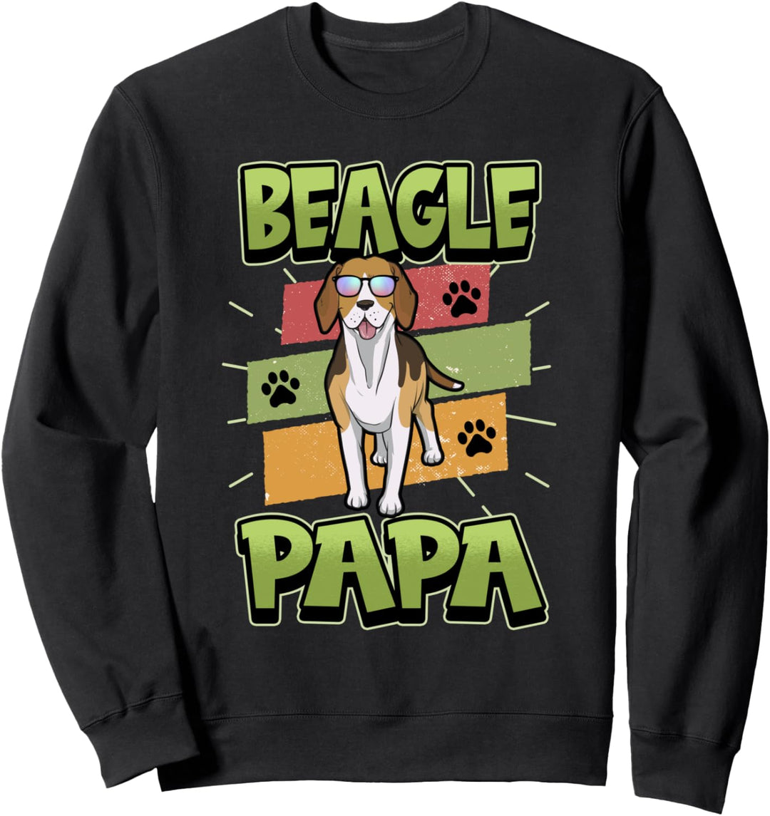 Beagle Papa Hund Lustiger Spruch Vater Geschenk Sweatshirt
