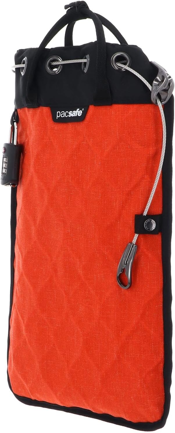 Pacsafe Travelsafe - Mobiler Safe, Schultertasche mit TSA-Zahlen-Schloss, Diebstahlschutz, Unisex He