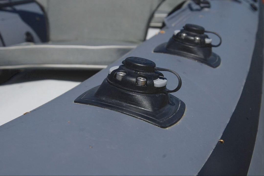Set: Fasten Teleskop Geberstange + Halterung [PVC Basis] (110x110 mm) Boot