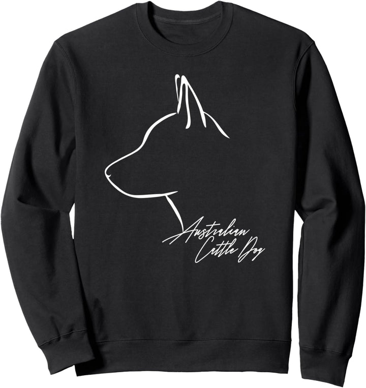 Australian Cattle Dog im Profil Hund Geschenk Hunde Sweatshirt