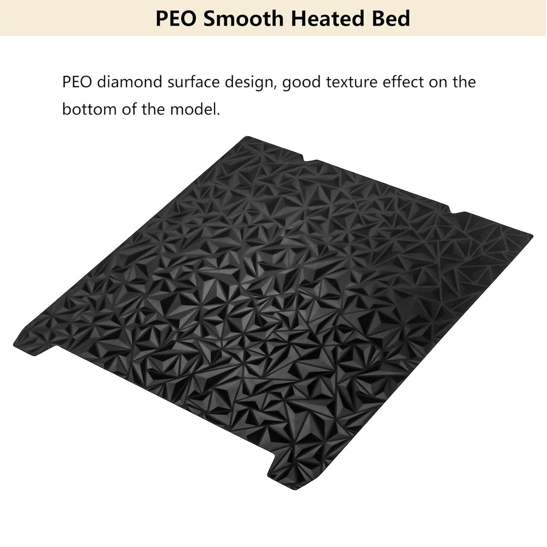 Ender 3 V3 SE Doppelseitiges PEO/PEI Blatt, glattes PEO und strukturiertes PEI magnetisches beheizte