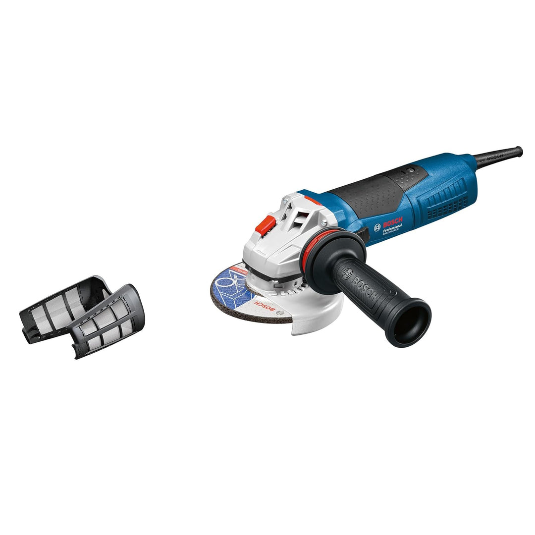 Bosch Professional 060179P002 Winkelschleifer (1.900 Watt, mit Drehzahl-Regelung, KickBack-Stop, im