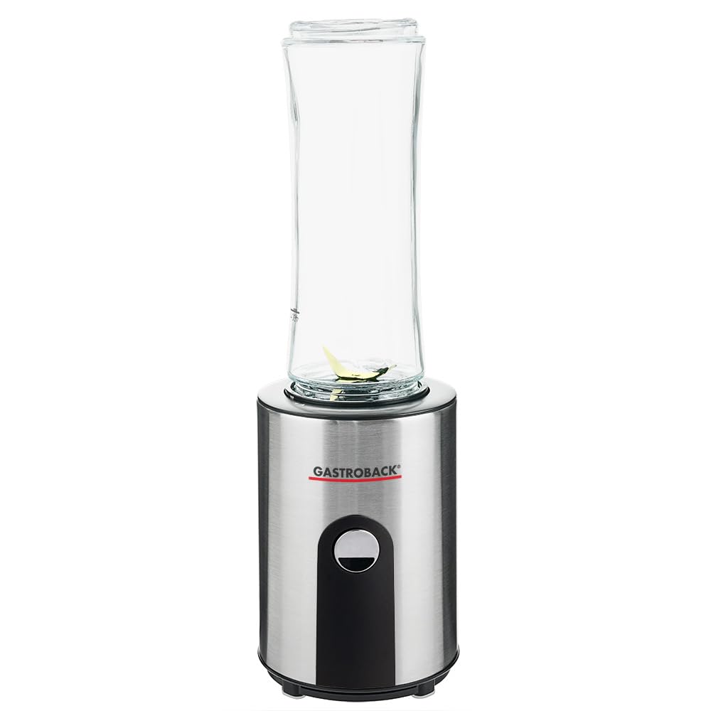 GASTROBACK #41033 Design Smoothie Maker Mix & Go, Silber/Schwarz