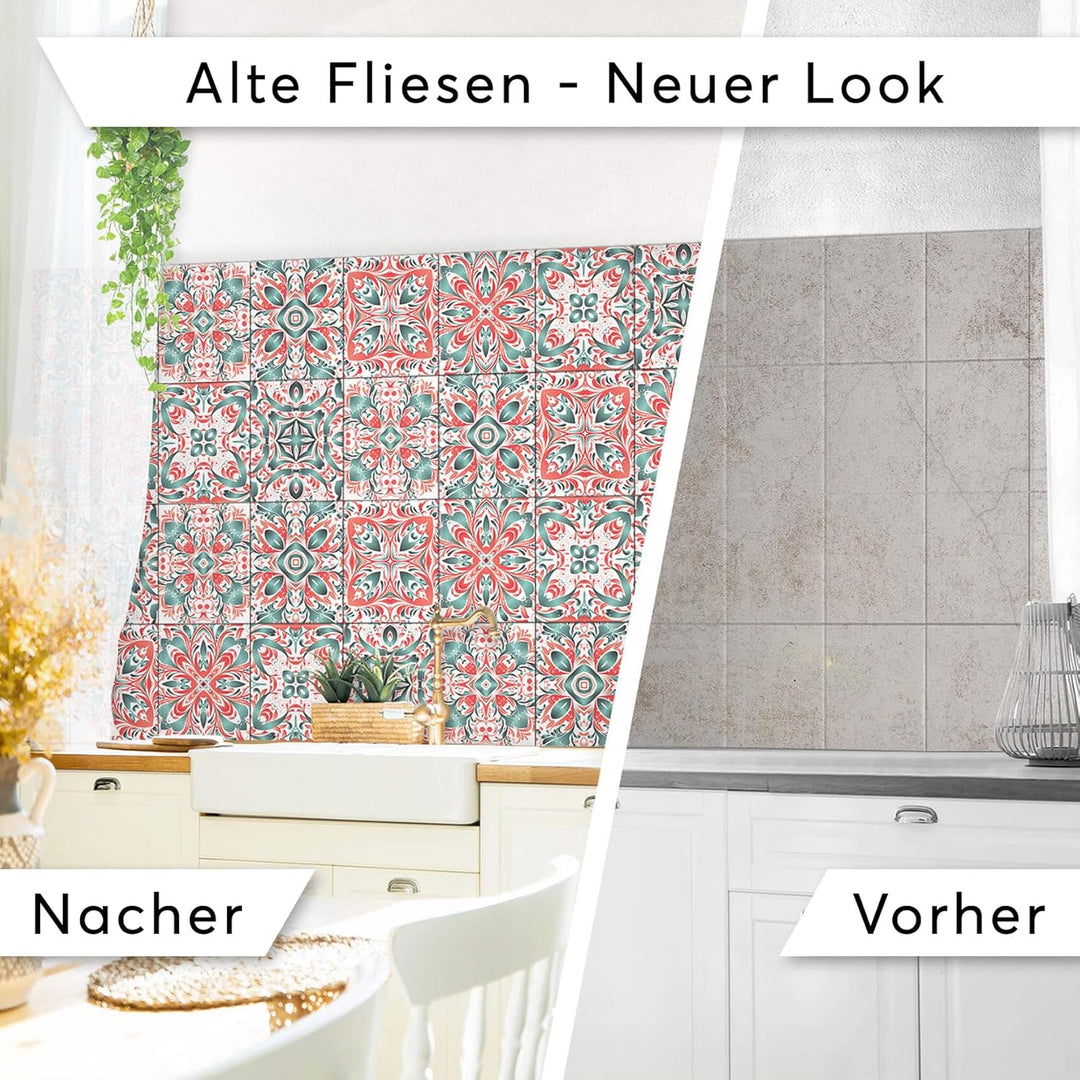 CREATISTO Mosaik Klebefliesen Stickerfliesen Fliesenfolie - Selbstklebende Fliesen Folie I Stickerfl