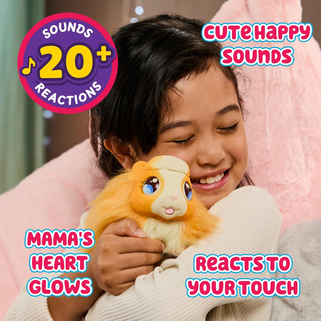 Little Live Pets – Mama Surprise | Interaktives Mama-Meerschweinchen mit Stall und 3 Überraschungsba