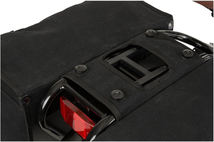 FAST RIDER Canvas 37 Doppelte Fahrradtasche für Gepäckträger, 65L Seitentasche Fahrrad, 100% Kanevas