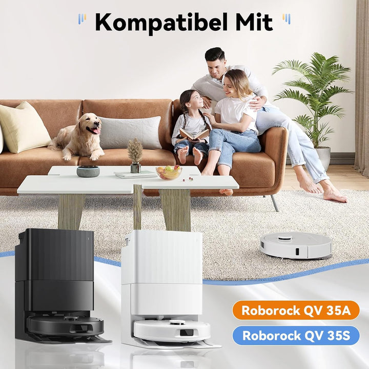 17 Stück Zubehör für Roborock QV 35A / QV 35S / Qrevo S Pro/QR 598 / QR 798 Saugroboter, 1 Hauptbürs