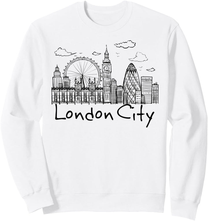 Londoner T-Shirts, Ich liebe London, Wahrzeichen der Londoner Skyline Sweatshirt