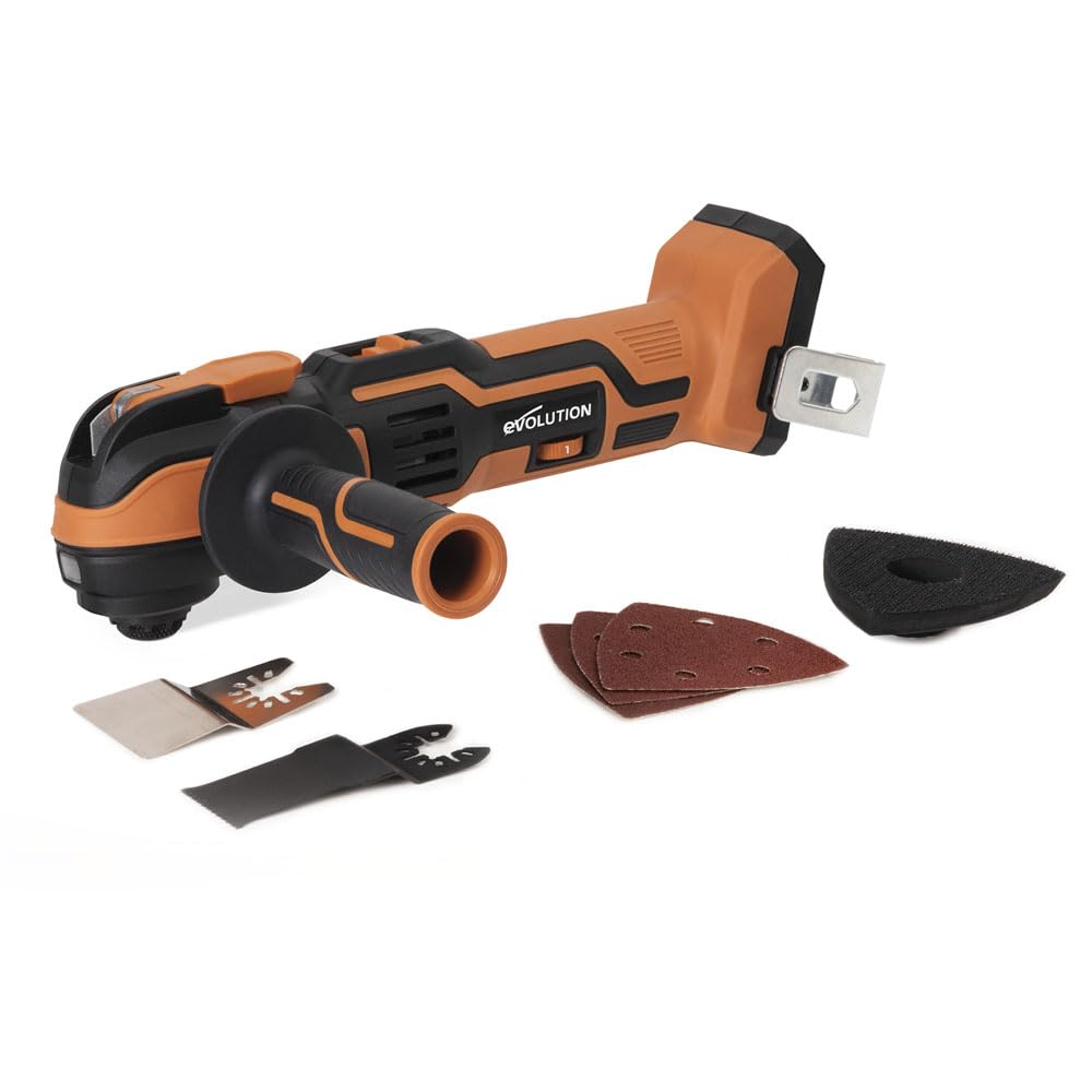 Evolution Power Tools R18MLT-Li Akku-Multifunktionswerkzeug 18 V, ein multifunktionales Werkzeug zum