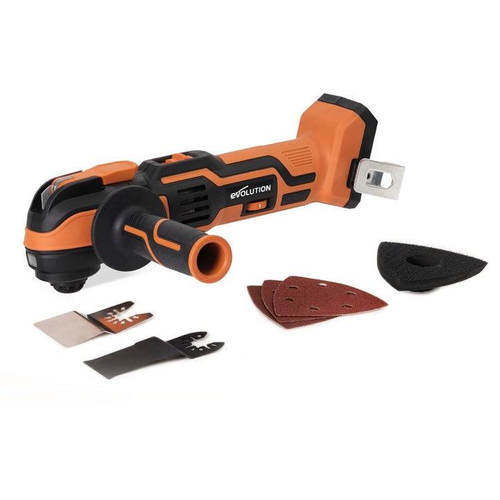 Evolution Power Tools R18MLT-Li Akku-Multifunktionswerkzeug 18 V, ein multifunktionales Werkzeug zum