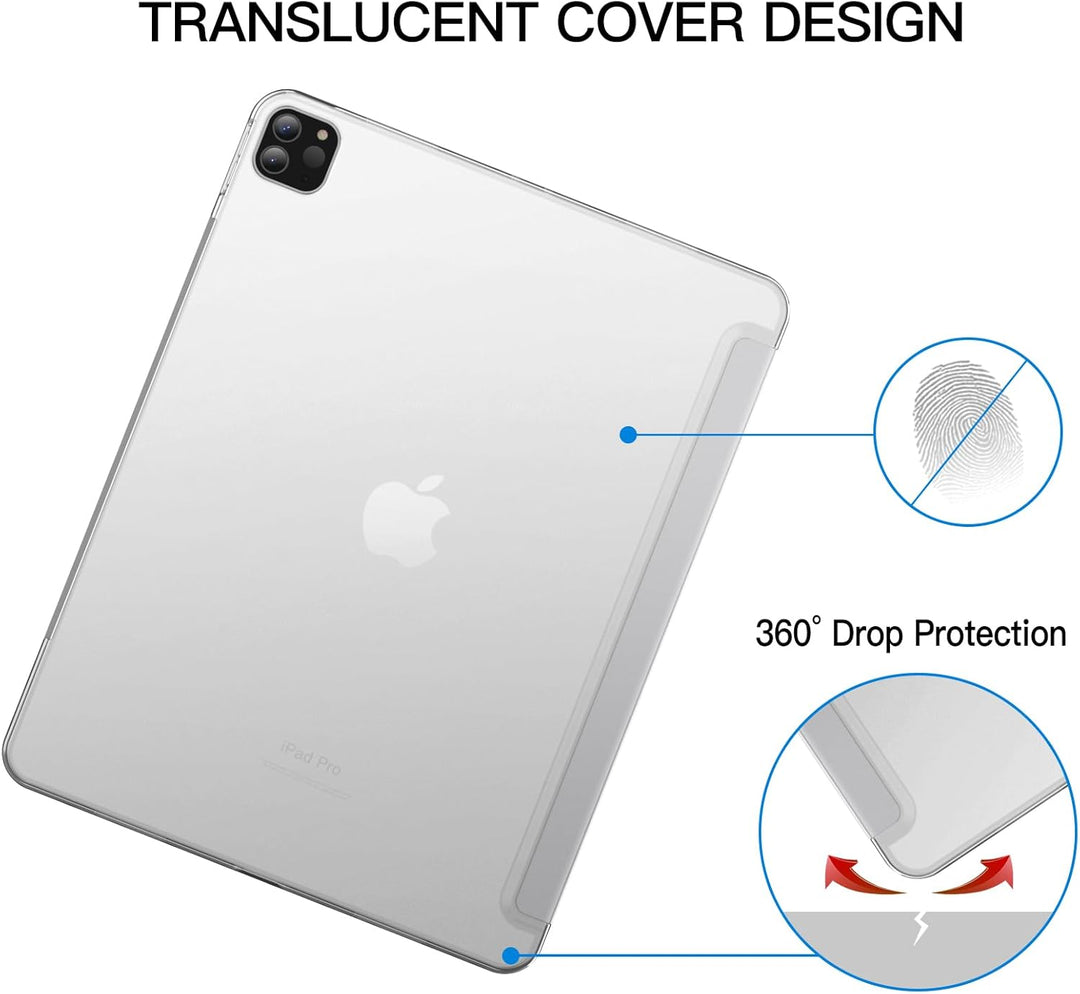 JETech Hülle für iPad Pro 12,9 Zoll (6./5. Generation, Modell 2022/2021), Unterstützung Pencil Aufla