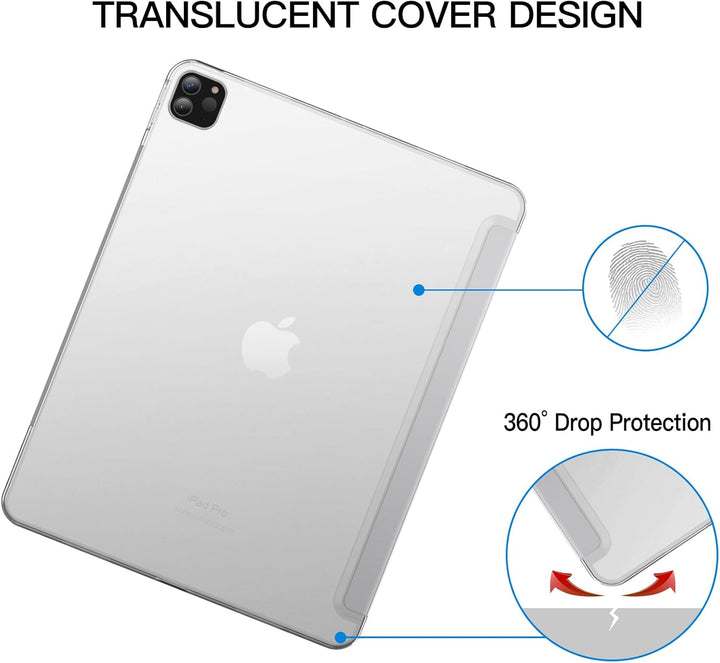 JETech Hülle für iPad Pro 12,9 Zoll (6./5. Generation, Modell 2022/2021), Unterstützung Pencil Aufla