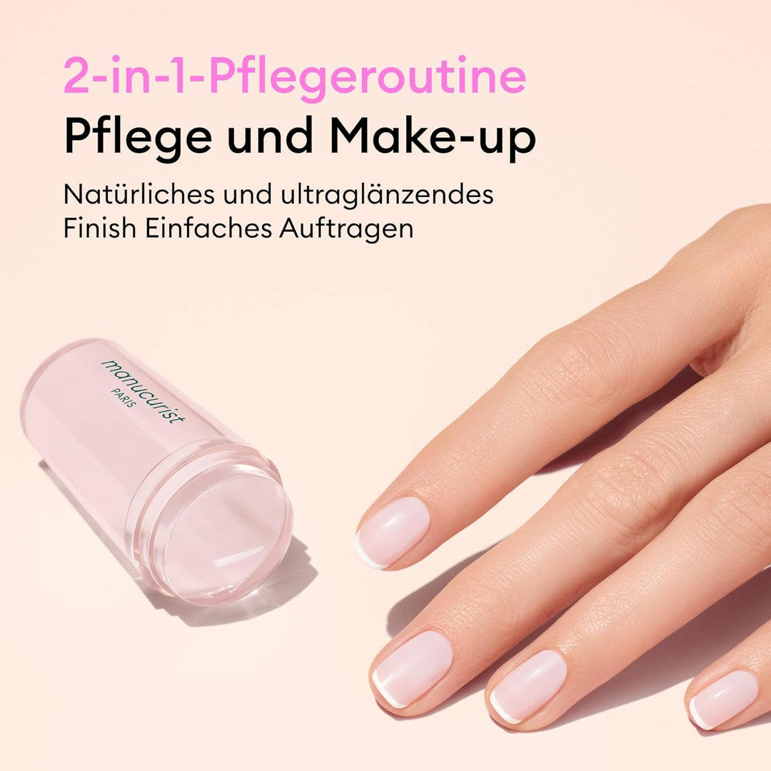 French Maniküre Set von Manucurist - Active™ Glow Raspberry, Green™ Nagellack Crème, Mani Stamper, G