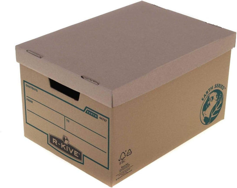 Bankers Box Earth Series Grosse Archivbox, 100 prozent recycelt Inhalt, 10 Stück, braun, Grosse