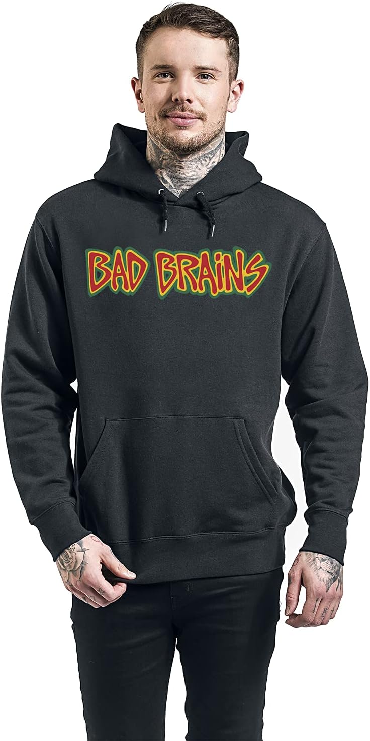Bad Brains Männer Kapuzenpullover schwarz M 80% Baumwolle, 20% Polyester Band-Merch, Bands