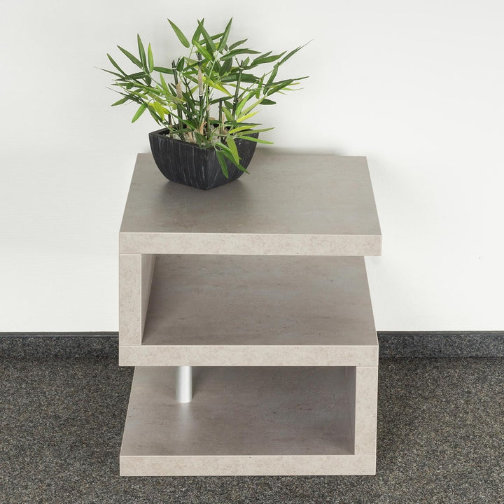 levandeo Couchtisch Sigi Betonoptik B x H x T: 44x44x44cm Grau Holz Beistelltisch Keine Montage fest