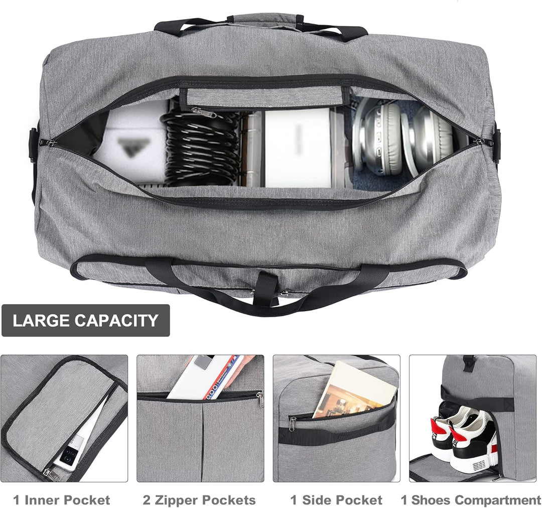 Upeelife Reisetasche, Reisetasche Gross Faltbar, Leichte Sporttasche Weekender Wasserdicht Reisetasc