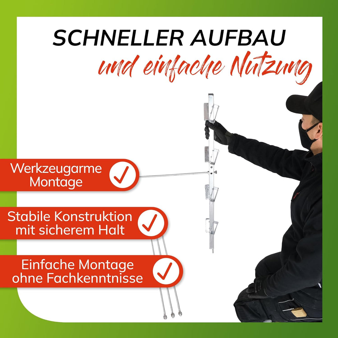 Premium Feuerverzinkter Gartenkomposter aus Holz und Metall - Kompostbehälter für den Garten mit Sie