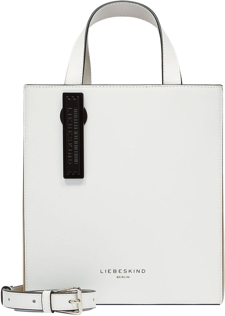 Liebeskind Damen Paperbag S Tote Offwhite, Offwhite