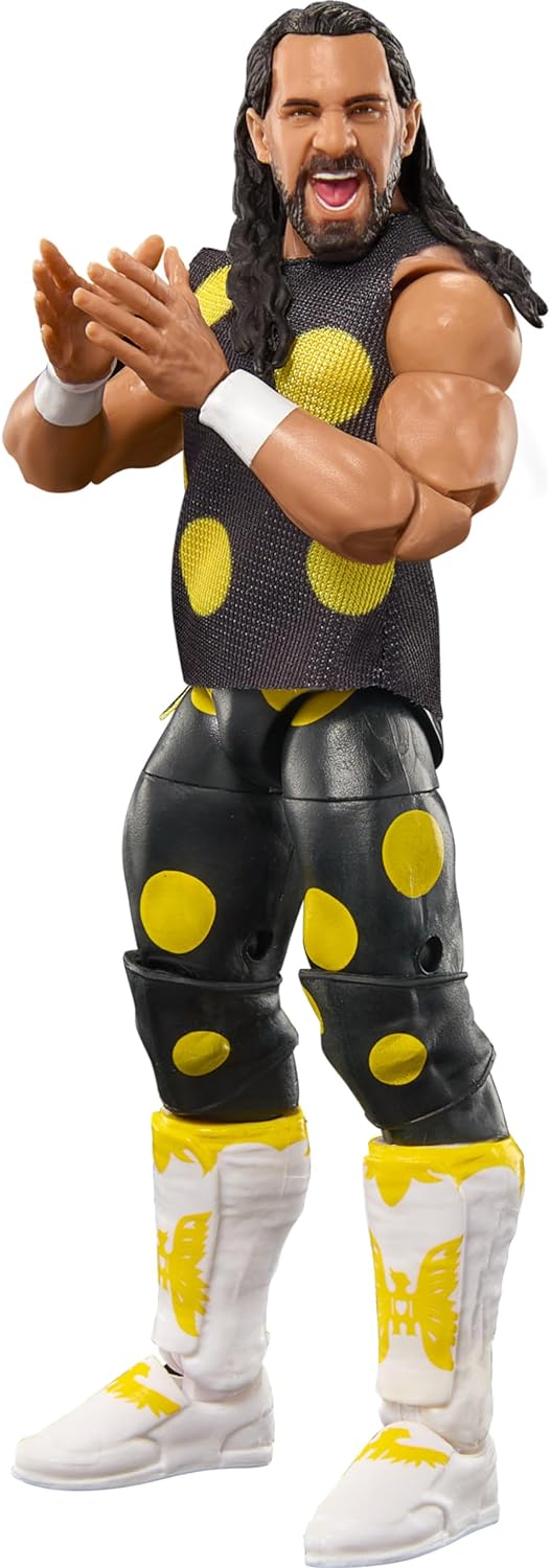 Mattel WWE Top Picks Elite Actionfigur & Zubehör-Set, Seth Rollins 15,2 cm, Sammlerstück mit austaus