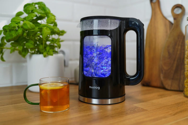 ELEKTRISCH, KABELLOS, 2200W, LEISTUNGSFÄHIG 1.7L, FENSTER, SCHWARZ 1.7 Liter Schwarz, Schwarz