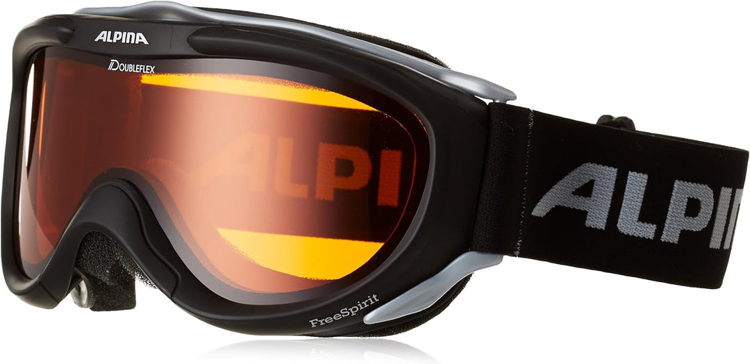 Alpina Skibrille FreeSpirit, One size schwarz transparent dlh (black transparent dlh), schwarz trans