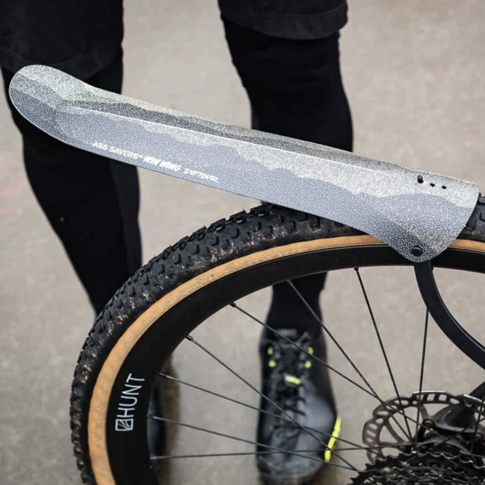 Ass Savers Win Wing Clip On Rear Bike Mudguard Detour Gravel - Detour/Black Wishbone/60mm/WW2, Grave