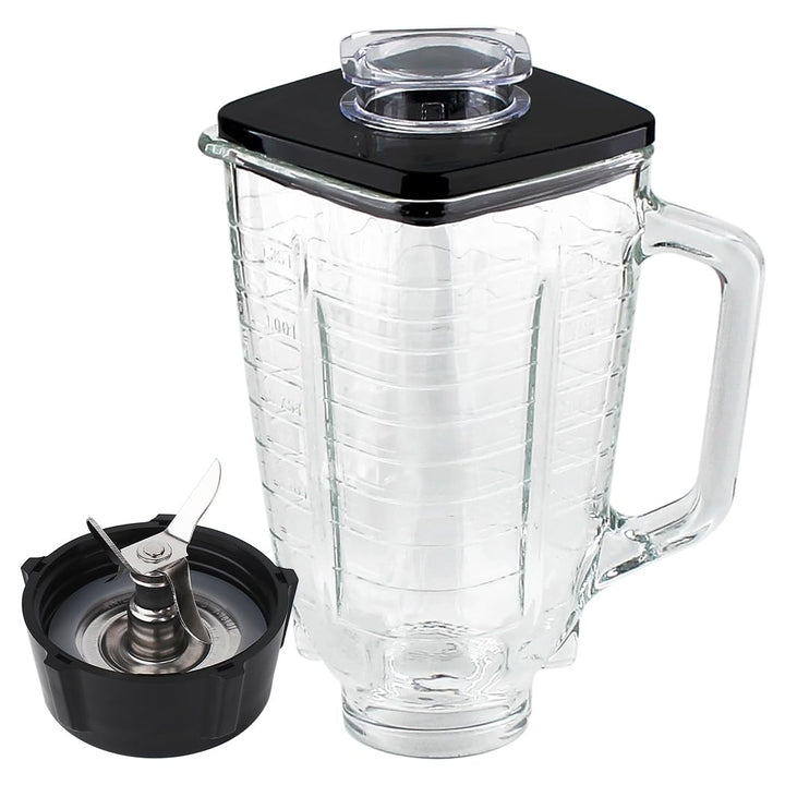 Ersatzteile für 5 Tassen, quadratisches Glas, mit Klinge, kompatibel mit Oster Classic Series Mixer