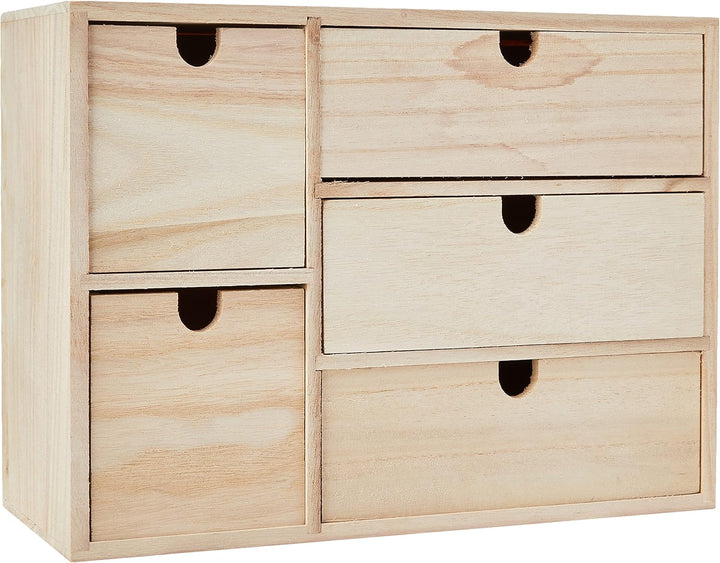 Artemio 14002158 Schubladenschrank, Holz, Beige, 35 x 15 x 26 cm
