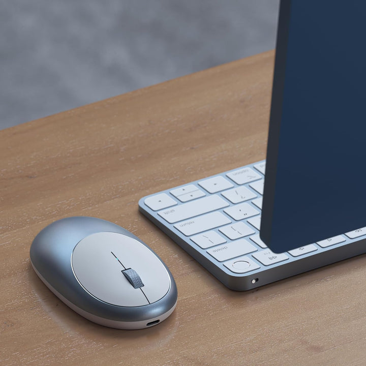 SATECHI M1 Kabellose Bluetooth Computermaus, 1200 DPI Maus, USB-C wiederaufladbarer Akku, kompakt &