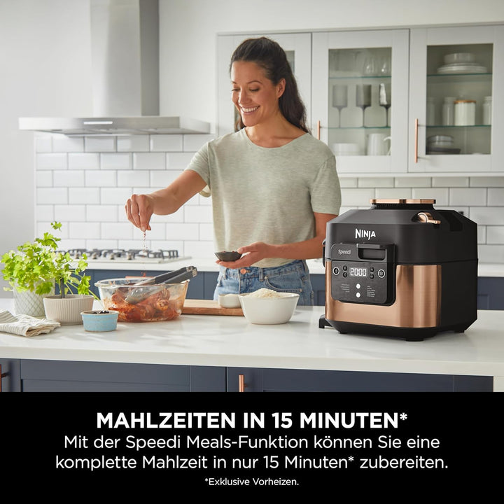 Ninja Speedi Multikocher, 5,7L, 10-in-1 Multicooker, Airfryer Heissluftfritteuse, Slow Cooker Langsa