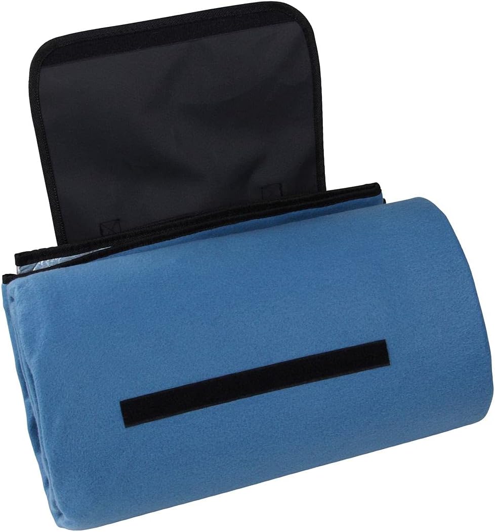 your GEAR Blue XL Picknickdecke 200x200 Camping Fleece Decke wasserdichte & isolierte Stranddecke