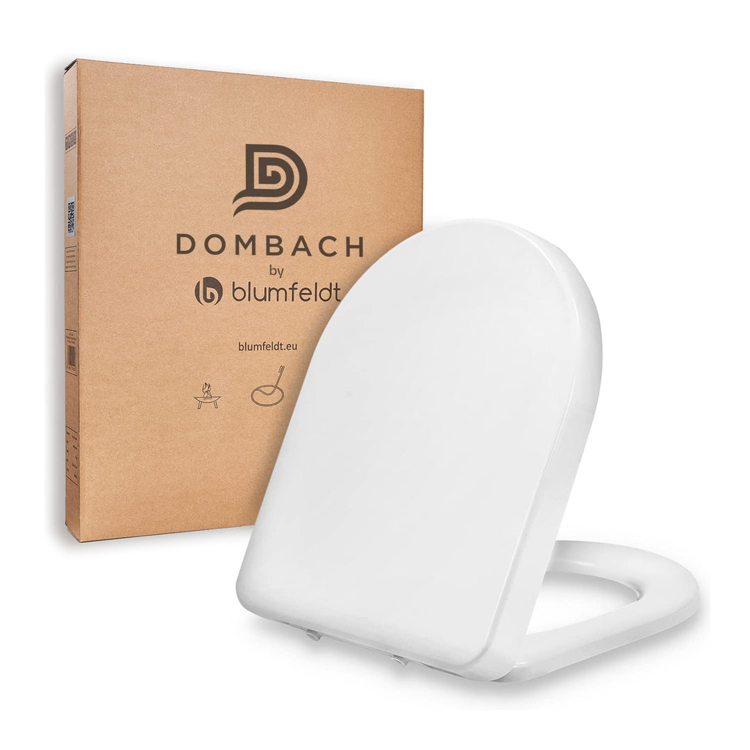 Premium Toilettendeckel mit Absenkautomatik Abnehmbar (Weiss) WC Sitz mit Absenkautomatik, Klodeckel