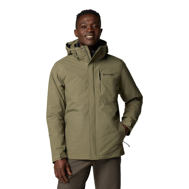 Columbia Herren 3 In 1 Jacke, Schwarz, L, Stone Green