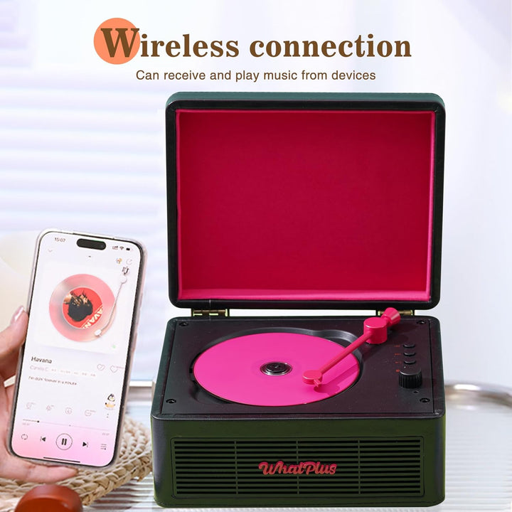 Tragbarer CD-Player mit Bluetooth 5.2, wiederaufladbarem Akku und eingebauten Lautsprechern, Hi-Fi-R