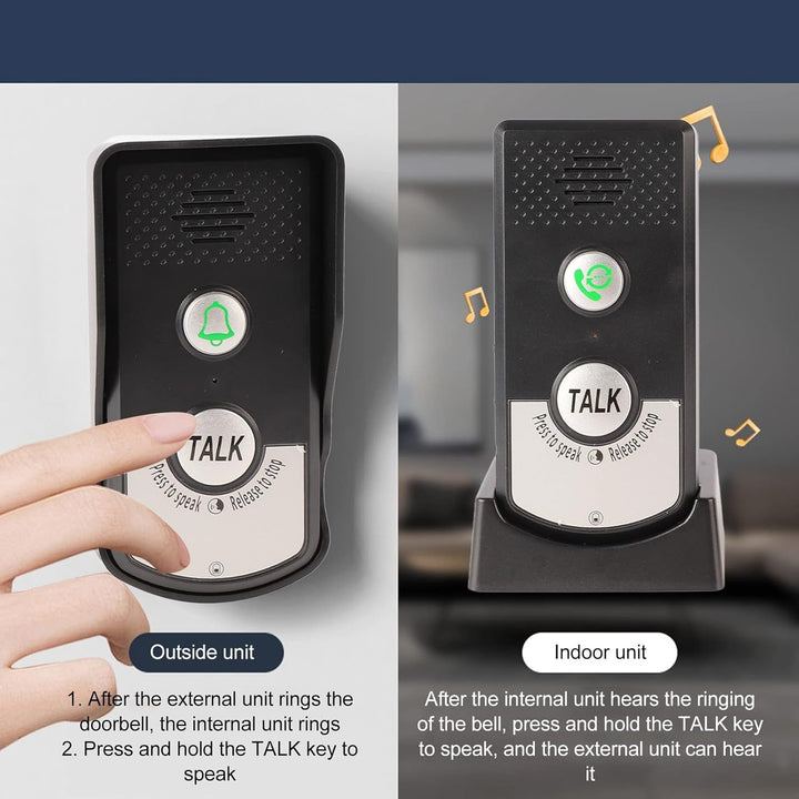 Drahtlose Stimme Intercom Türklingel Lange Abstand 3 Gang Einstellbare Sound Intercomunicador Stimme