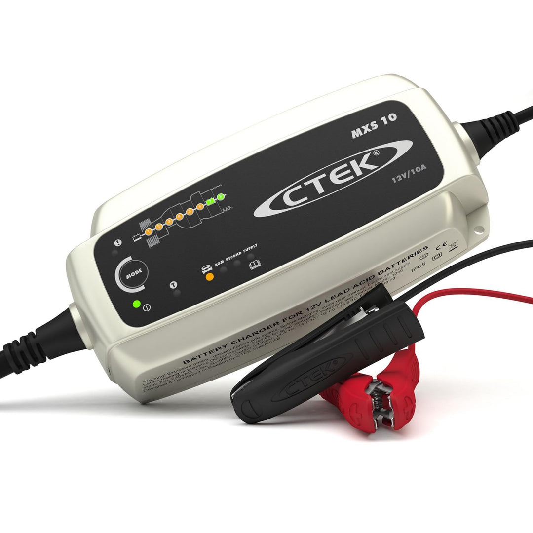 CTEK MXS 10, Batterieladegerät 12V Für Grössere Fahrzeugbatterien, Boot, Wohnwagen,Wohnmobil Ladeger
