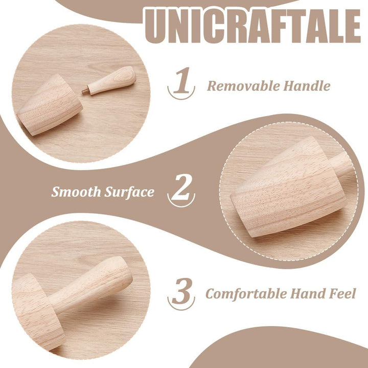 UNICRAFTALE Tassen Töpferformen Holz Gebogene Gipsformen Töpferformungswerkzeug Hölzerne Töpferforme