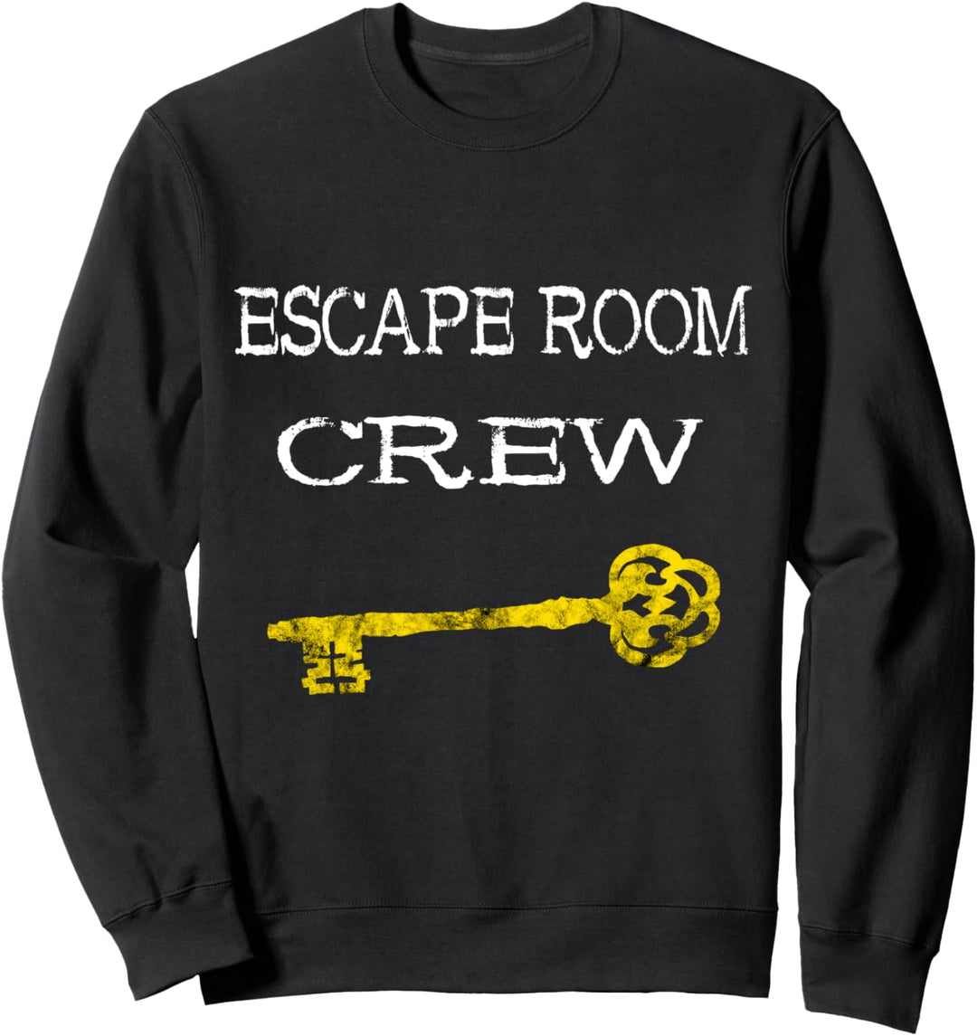 Escape Room Crew Exit Room Schlüssel Gruppenspiel Team Spiel Sweatshirt