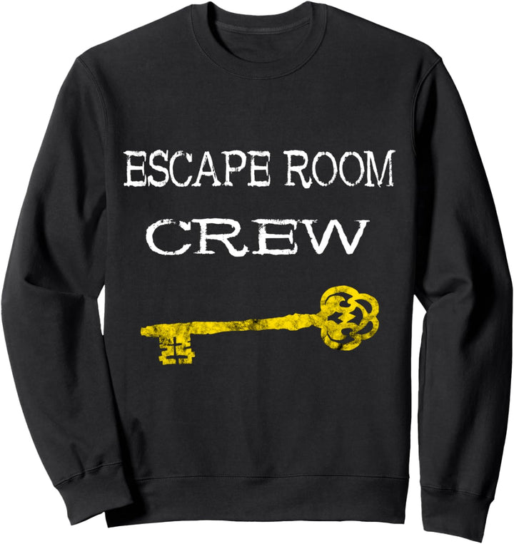 Escape Room Crew Exit Room Schlüssel Gruppenspiel Team Spiel Sweatshirt