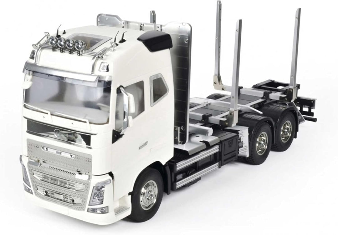 TAMIYA 56360 - 1:14 RC Volvo FH16 Holztransporter, RC-Truck, fernsteuerbarer LKW, Modellbau, Masssta