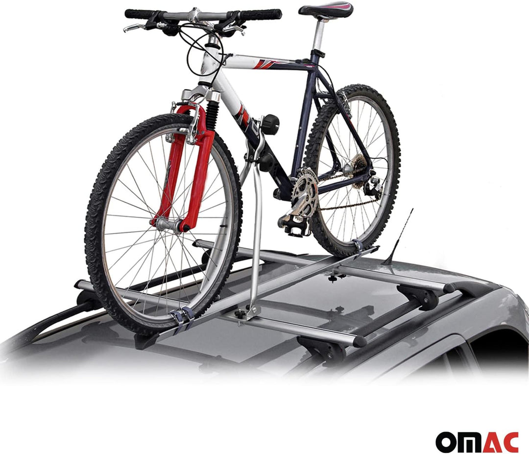 Menabo Fahrradträger Huggy Dachfahrradträger kompatibel mit 1 Fahrrad bis 15kg TÜV Stahl Huggy Legie